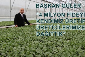 Ordu Büyükşehir Belediyesi 5 Yılda 4 Milyon Sebze Fidesi Dağıttı